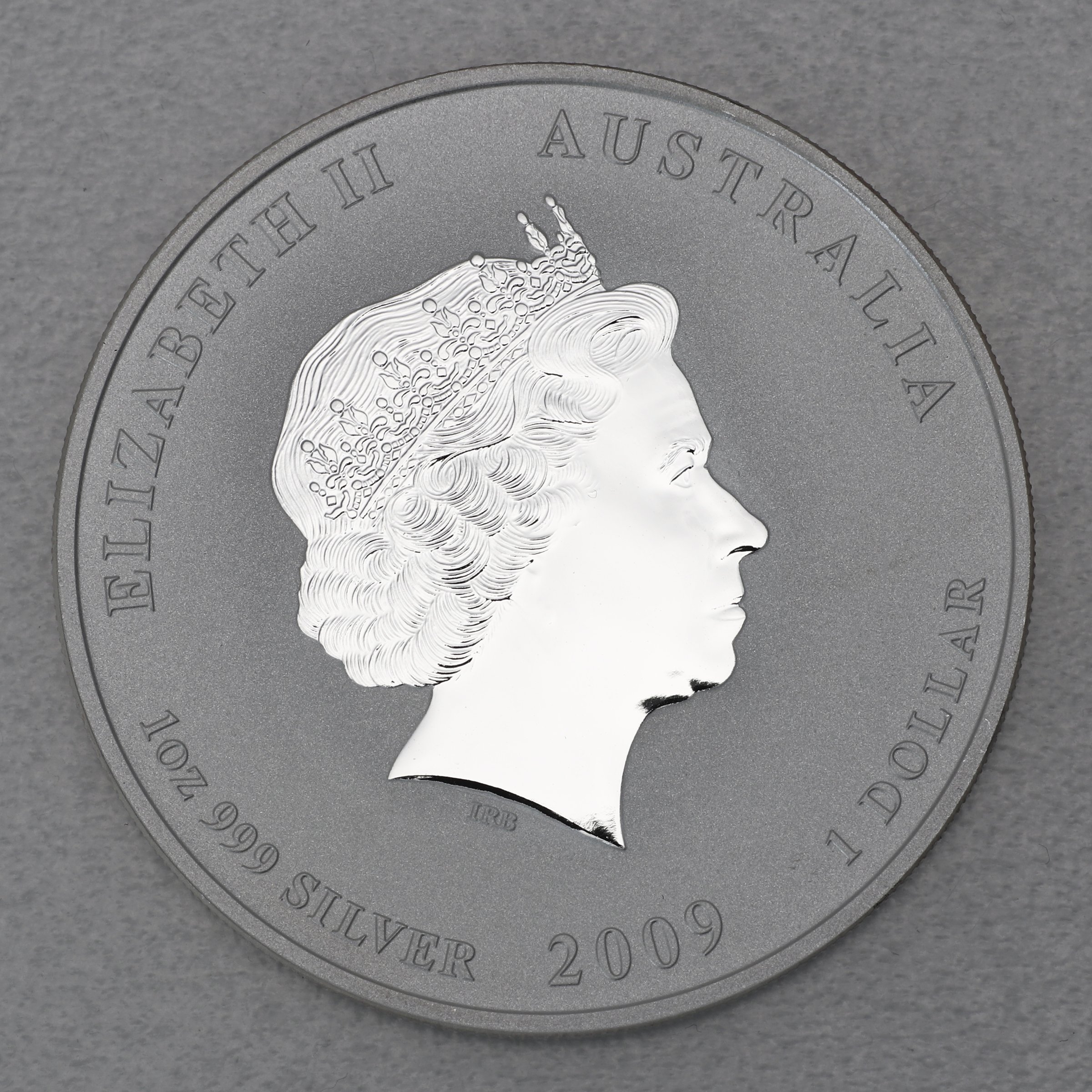 Silbermünze 1oz "Ochse" 2009 (vergoldet) Lunar II – Year of the Ox (Australien) - Detailansicht 1