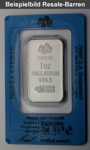 Palladiumbarren 1oz "Resale" - Miniaturansicht 3