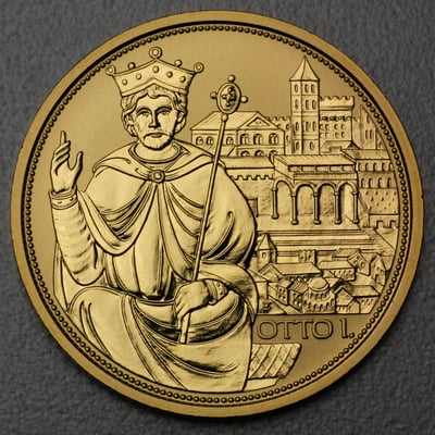 Goldmünze 100 Euro "Krone heilig.röm. Reich" 2008 Die Kronen der Habsburger  (Österreich) - Miniaturansicht 1