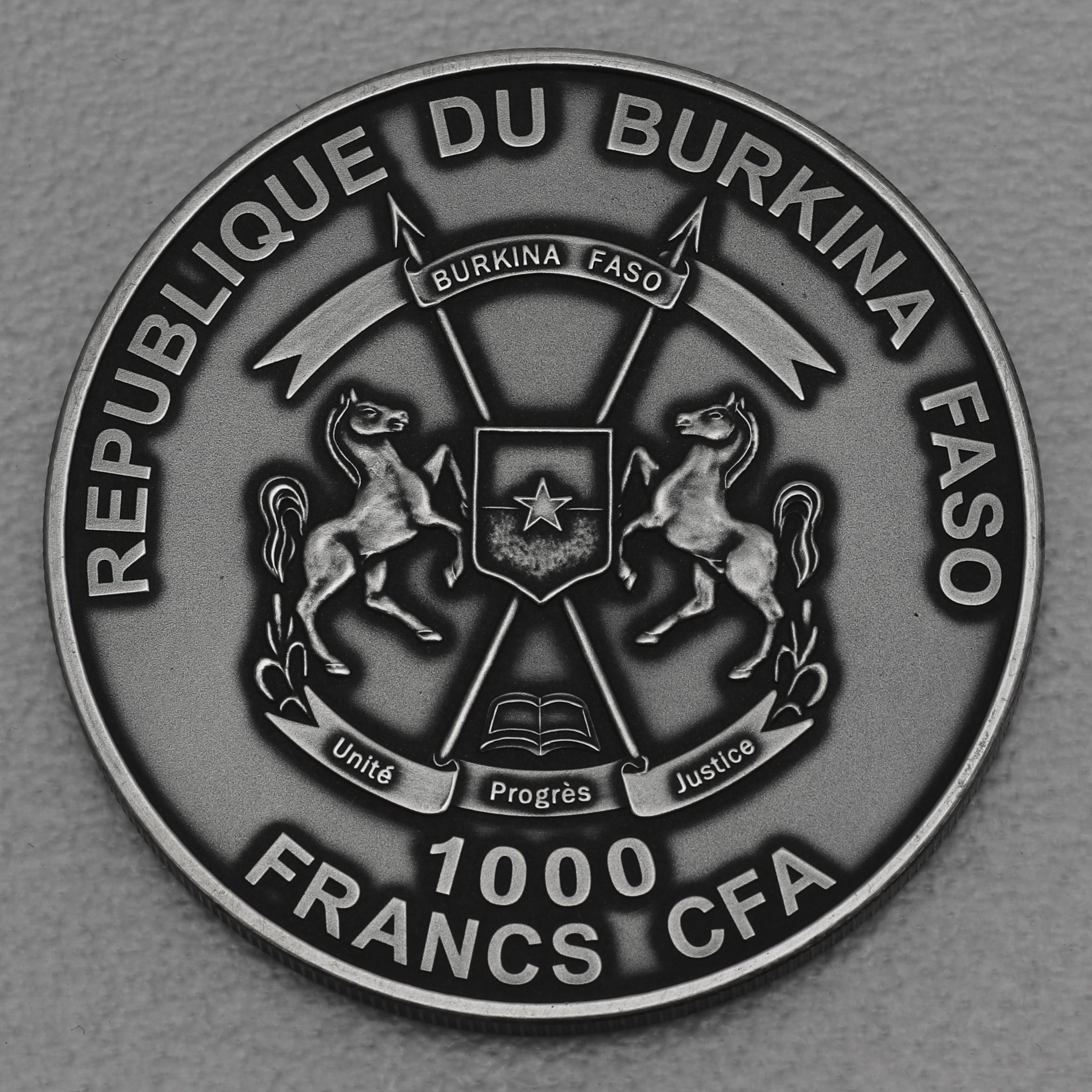 Silbermünze 1oz "Löwe" 2014 AF African Big Five (Burkina Faso) - Detailansicht 1