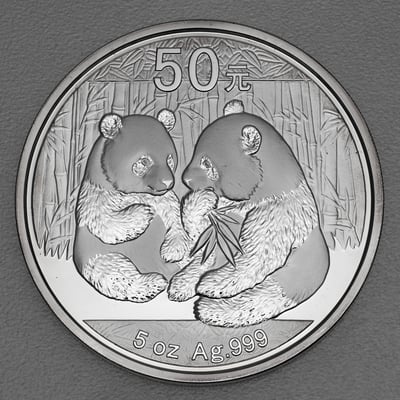 Silbermünze 5oz "Panda" 2009 (China) - Hauptansicht