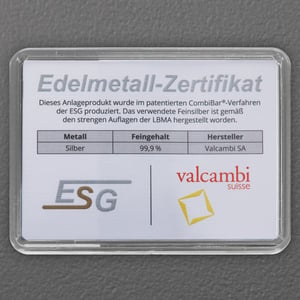 Silbertafel 15 x 1g "Ag International" (Motivbox) - Miniaturansicht 2