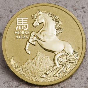 Goldmünze 1oz "Pferd" 2026 Lunar III – Year of the Horse (Australien) - Miniaturansicht 6