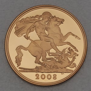 Goldmünzen "Gold Proof Sovereign" 2008 Set – 3-tlg. (Großbritannien) - Miniaturansicht 2