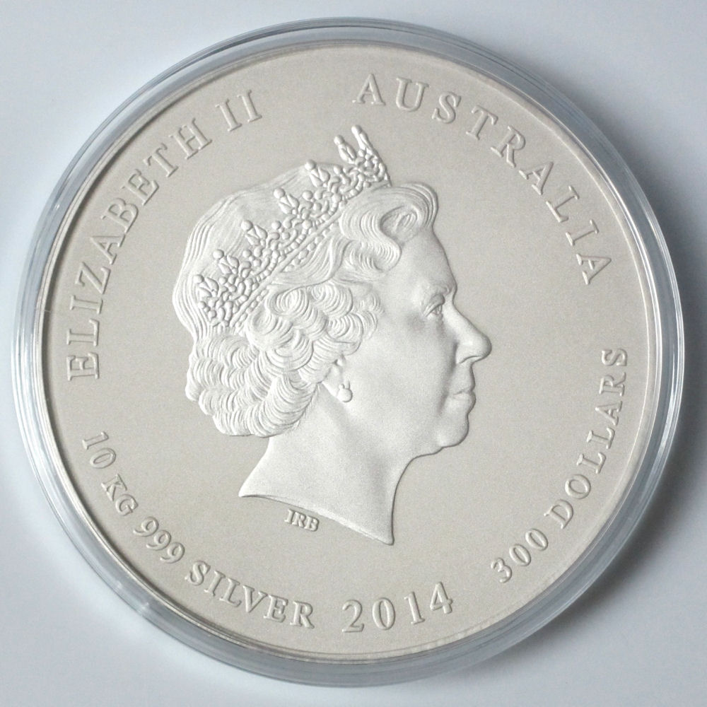 Silbermünze 10kg "Pferd" 2014 Lunar II – Year of the Horse (Australien) - Detailansicht 1