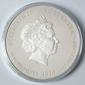Silbermünze 10kg "Pferd" 2014 Lunar II – Year of the Horse (Australien) - Miniaturansicht 2