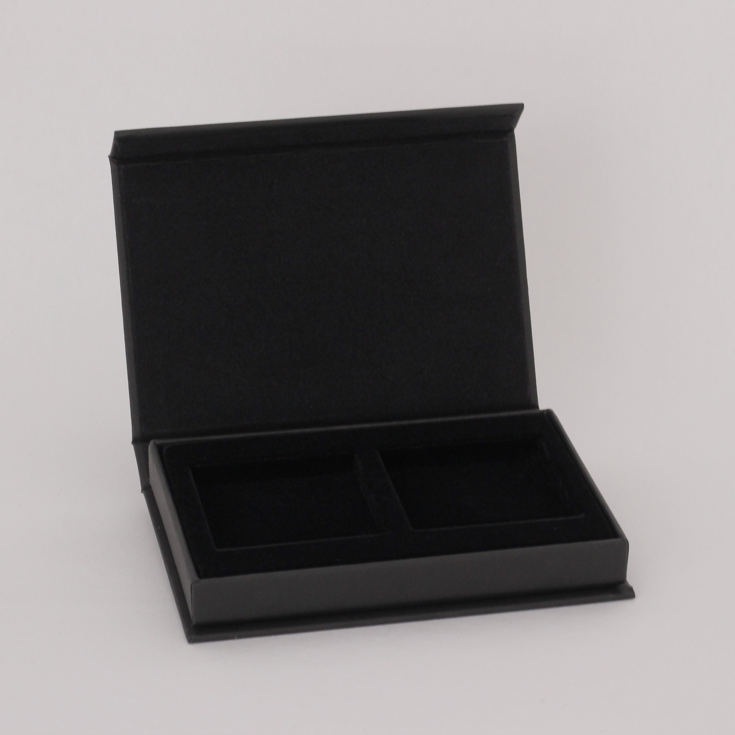 Geschenk-Karton mit Magnet "Edelschwarz" 2er Box - Detailansicht 1