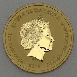 Goldmünze 1oz "Poseidon" 2021 Gods of Olympus (Tuvalu) - Miniaturansicht 2
