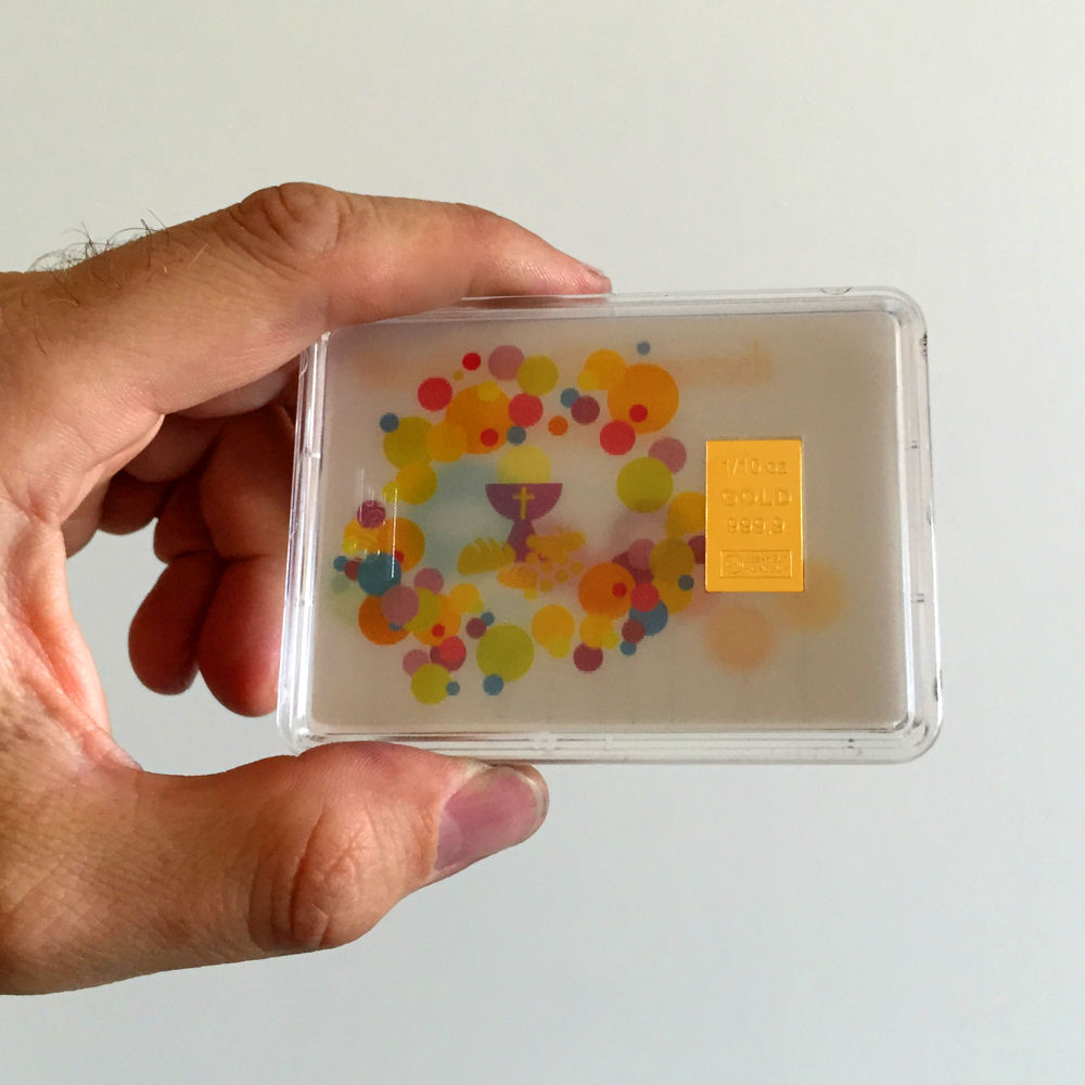 Goldbarren 1/10oz "Konfirmation/Kelch" (Flip) - Detailansicht 2