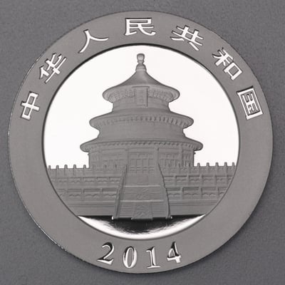 Silbermünze 1oz "Panda" 2014 (China) - Miniaturansicht 2