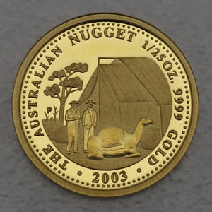 Goldmünze 1/25oz "Australian Nugget" 2003 Prospector (Australien) - Hauptansicht