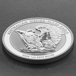 Silbermünze 1oz "Wedge-tailed Eagle" 2025 19% (Australien) - Miniaturansicht 3