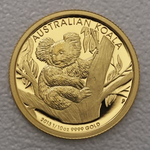 Goldmünze 1/10oz "Koala" 2013 (Australien) - Hauptansicht