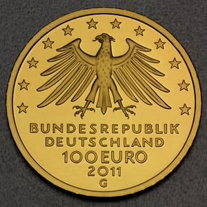 Goldmünze 100 Euro "Wartburg" 2011 Unesco-Weltkulturerbe (Deutschland) - Miniaturansicht 2