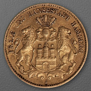 Goldmünze 10 Mark "Stadtwappen Hamburg" 1898-J J.211 (Hamburg) - Hauptansicht