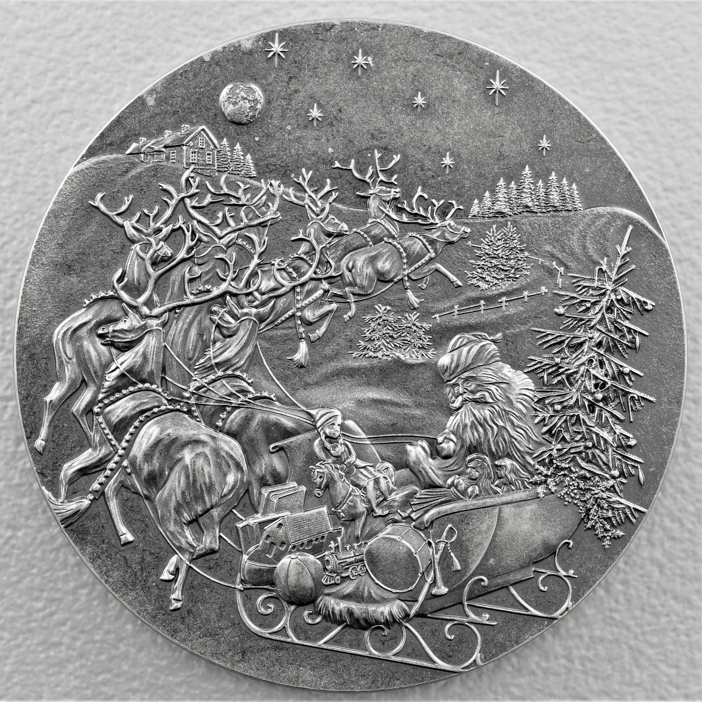 Silbermünze 1oz "The Night Before Christmas" 2019 (AF) (Salomonen) - Hauptansicht