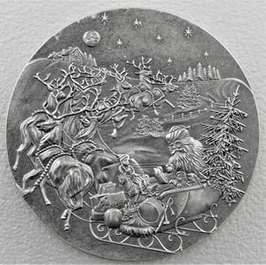 Silbermünze 1oz "The Night Before Christmas" 2019 (AF) (Salomonen) - Miniaturansicht 1