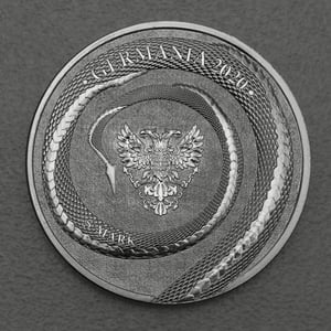Silbermedaille 1oz "Fafnir Beast" 2020 Germania Beasts (Polen) - Miniaturansicht 2