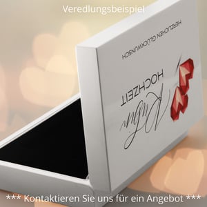 Luxus-Geschenkbox "Hochglanz weiß" (14,8x10,2cm) - Miniaturansicht 10
