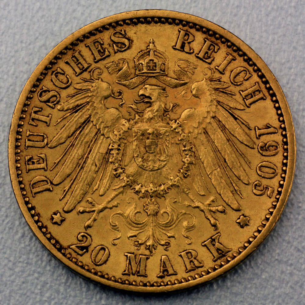 Goldmünze 20 Mark "Otto" (Bayern) - Detailansicht 1