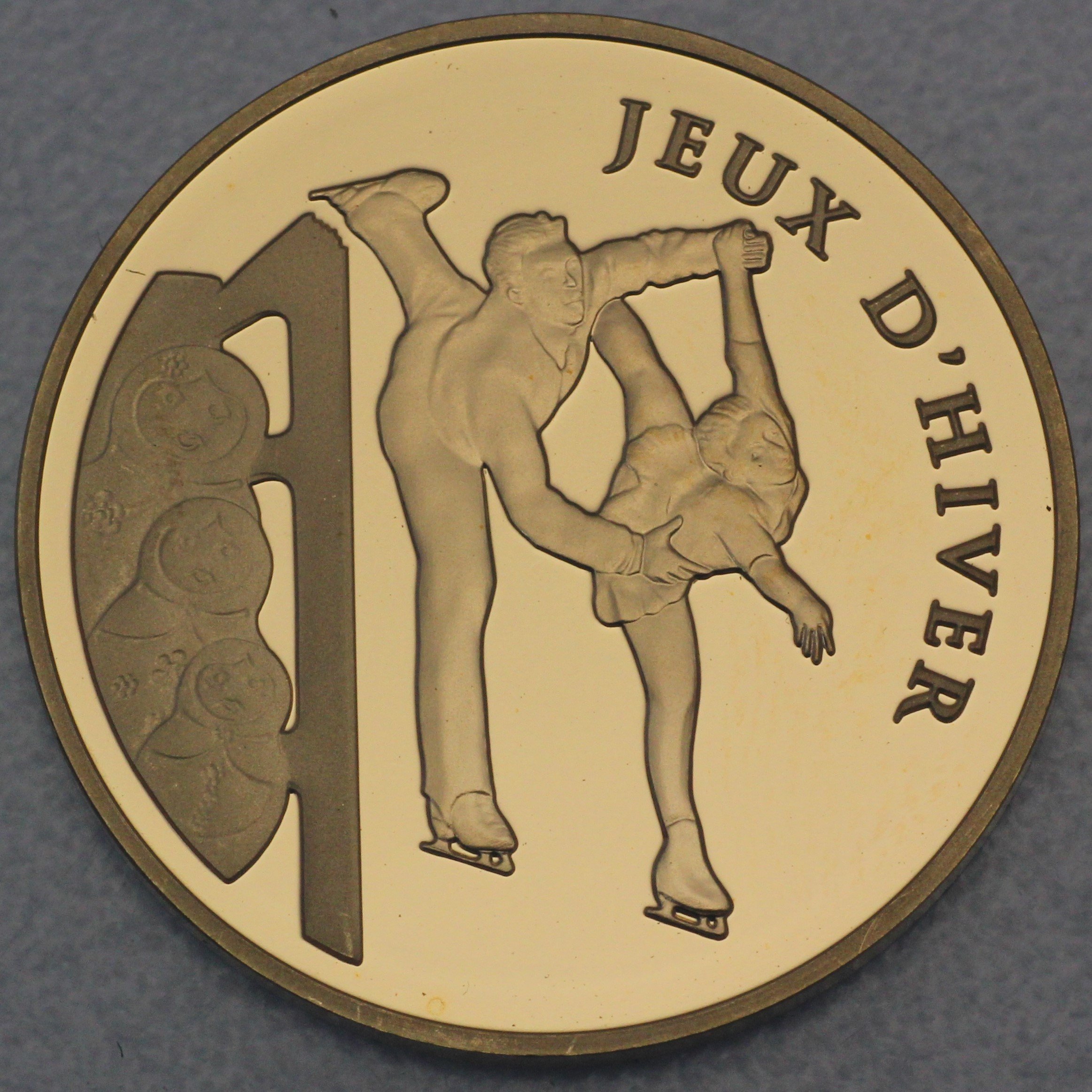 Goldmünze 50 Euro "Eiskunstlauf" 2011 (Frankreich) - Detailansicht 1